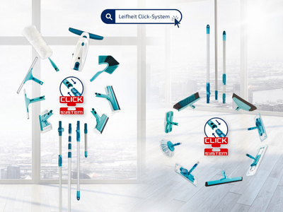 Set mop pastrimi Leifheit Profi Compact 55092, me kovë 9L, 42cm, i gjelbër