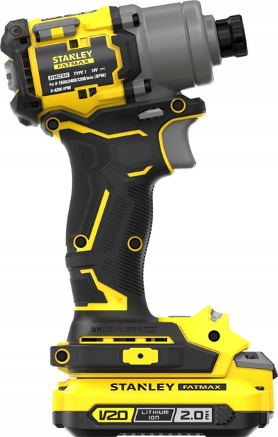 Çelës goditës Stanley Fatmax V20 SFMCF830D2K-QW, 203Nm, 18V 2x 2Ah, pa furça