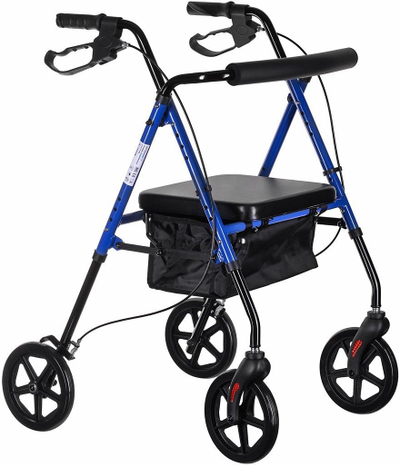 Walker rehabilitues AIV, alumin, rrota 20 cm, deri 136 kg