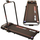 Tapet vrapimi EneroFit W100, me motor, paloset, ngjyrë e zezë