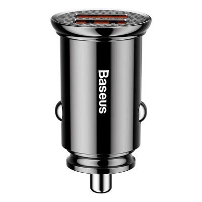 Karikues veture Baseus Circular QC, 30W, 2x USB, i zi