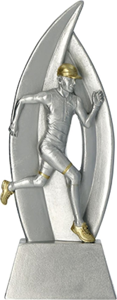 Figurinë sportive Running RP60010, 18cm, argjendtë