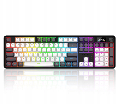 Tastierë mekanike Wyvern K761 Pro, wireless 2.4 GHz Bluetooth USB C, RGB, e zezë
