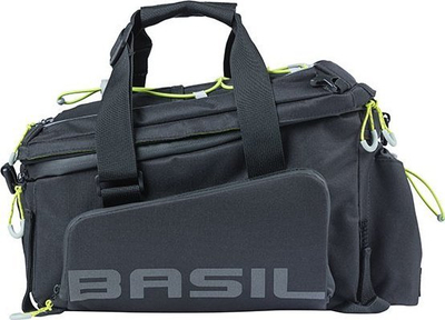 Çantë shpine poliester Basil Miles XL Pro, për bagazhin mbrapa, e papërshkueshme nga uji, e zezë