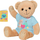 Lodër ari pelushi Baby Born Bear, me fletore shoqnije, me romper blu