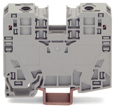 Bllok terminali Wago Power Cage Clamp, 2 përçues, 125A 600V, gri