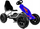 Go-kart me pedale Lean Cars Go-Cart B012, sedilje që rregullohet, frena me dorë, blu