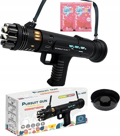 Lodër pistoletë me flluska Madej Pursuit Gun, elektrike, 26cm, e zezë