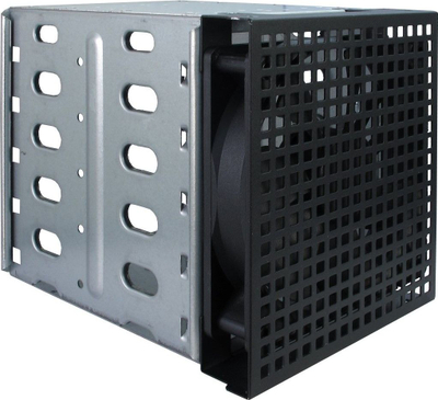 Kuti serveri rack Inter-Tech 4U 40255, 19", me 4 ventilatorë, zezë me gri