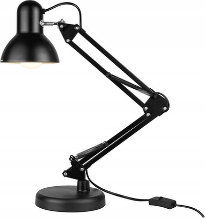Lampë tavoline Tracer Architect 2 in 1, 2xE27, 40W, e zezë
