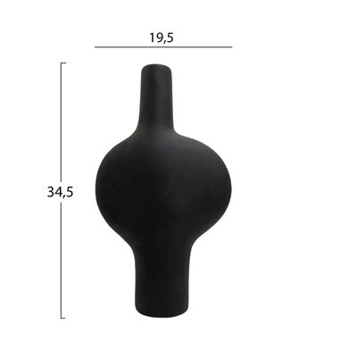 Dekor tavoline qeramike seri Arken 19x7,5x33,5Hcm (HM4620.02), zezë
