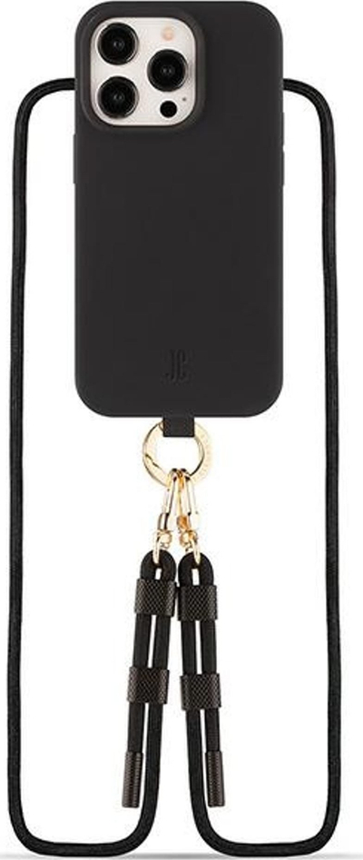 Mbajtëse telefoni për iPhone 15 Pro Max, me lanyard, 2 në 1 MagSafe, e zezë