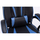 Karrige gaming Topeshop Drift, rrotulluese, me jastëkë ergonomikë, e kaltër