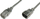 Kabllo zgjatuese energjie Digitus (AK-440201-012-S), tip IEC C14 - IEC C13, 1.2m, e zezë
