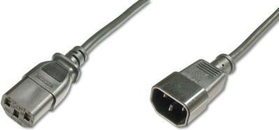 Kabllo zgjatuese energjie Digitus (AK-440201-012-S), tip IEC C14 - IEC C13, 1.2m, e zezë