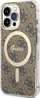 Сет аксесоари Guess GUBPP1, заштитна маска MagSafe за iPhone 13 Pro Max, безжичен полнач, златна боја