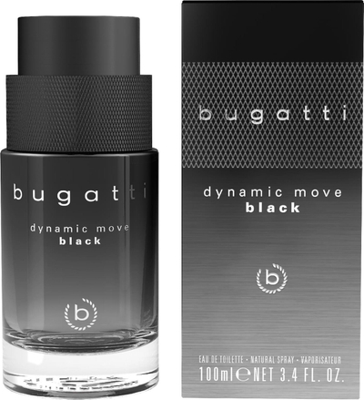 Eau de Toilette Bugatti Dynamic Move Black, 100 ml