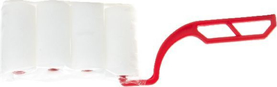 Roller për ngjyrosje me dorezë Proline Moltopren, 5cm, 4 copë