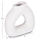 Vazo dekorative Clayvon 17x6x17,5Hcm (HM4411), bardhë
