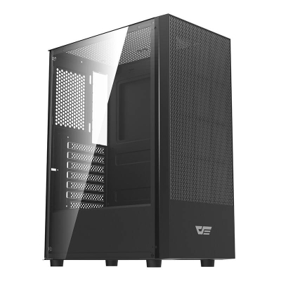 Kuti PC Darkflash A290, MIDI Tower ATX MATX ITX, panel xhami i temperuar, e zezë