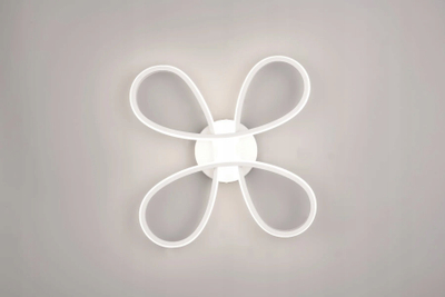 Llambë tavoni Trio Lighting Fly LED, 40 x 40 cm, 4000K, e bardhë mat