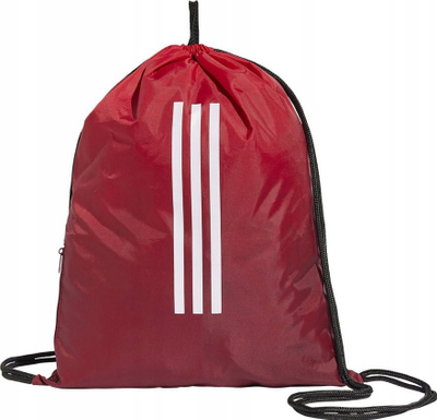 Çantë sportive adidas Manchester United Shoe Bag IY0436, me litarë shpine, xhep anësor me zinxhir, e zezë