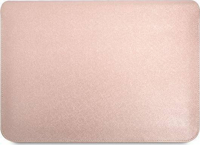 Çantë për tabletë Guess, Saffiano Triangle, 16'', rozë