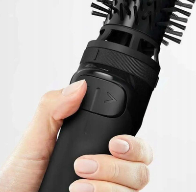 Furçë rrotulluese flokësh Rowenta Brush Activ UB9520F0, 2 shpejtësi, ajër i nxehtë dhe i ftohtë, e zezë