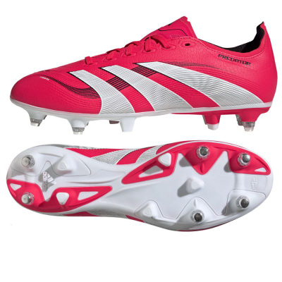 Këpucë futbolli Adidas Predator League SG, material sintetik, me lidhëse, të kuqe