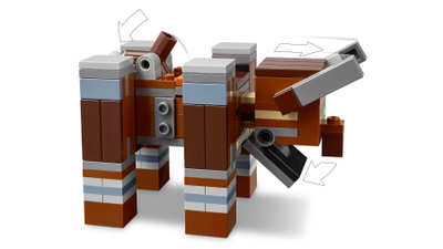 Set lodër Minecraft The Pillager Outpost and Ravager, interaktiv, me figurina aksioni, shumëngjyrësh