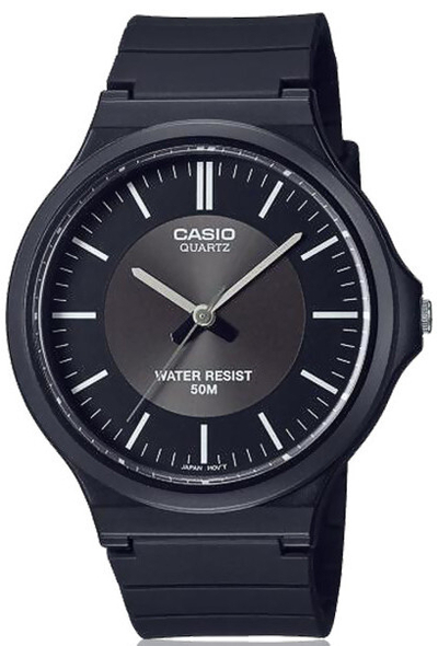 Orë dore për meshkuj Casio, e zezë