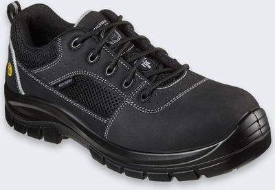 Заштитни обувки Skechers Work Trophus, челична капа, Memory Foam, црни, бр. 41.5