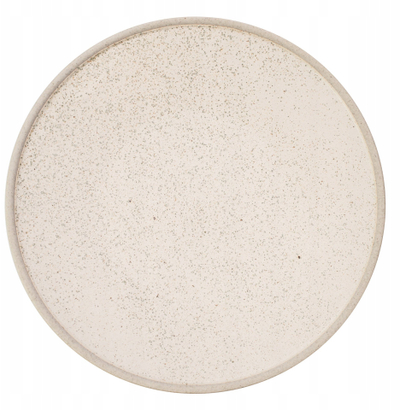 Pjatë e sheshtë Verlo LESS, porcelan, 21 cm, e kremtë