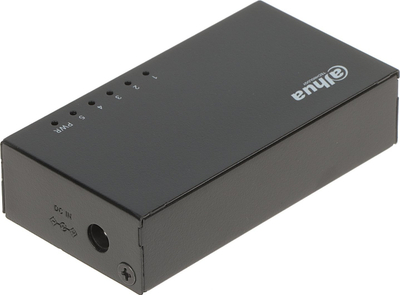 Switch rrjeti Dahua PFS3005-5ET-V2, 5 porta Fast Ethernet, i pa-menaxhuar, i zi