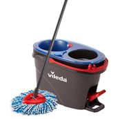 Sistem mop pastrimi Vileda H2Pro Spin, me rrotullim, kovë me rezervuar uji, gri