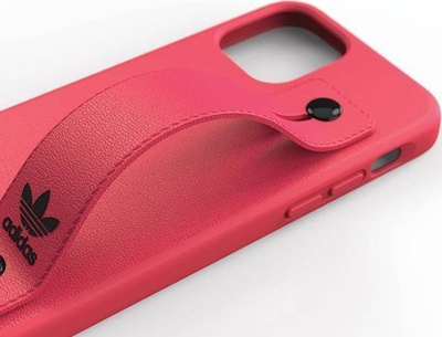Mbajtëse telefoni Diesel adidas OR Hand Strap Case për iPhone 12 / 12 Pro 6.1\", rozë me të zeza