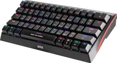 Tastierë gaming Marvo KG962EN B, mekanike Blue, 60%, me drita, e zezë