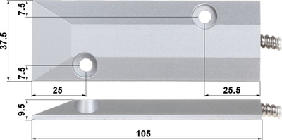 Senzor porte N/A KN-OC55, kontakt magnetik, për sisteme alarmi, gri