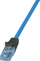 Kabllo rrjeti LogiLink CPP001, Cat6a U UTP, 1m, blu