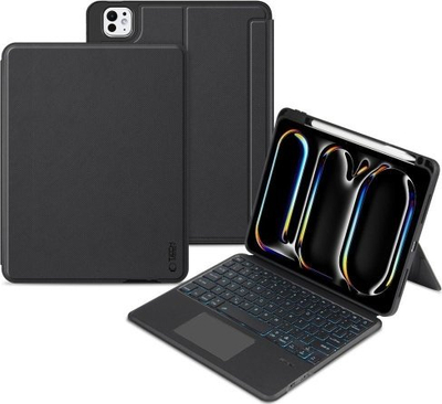 Këllëf me tastierë Tech-Protect Scmag Pen, për iPad Pro 11" 2024, Bluetooth, i zi