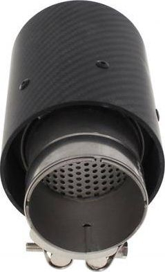 Fundi shkarkimi MTuning Muffler Tip 89mm, hyrje 65mm, karbon i zi
