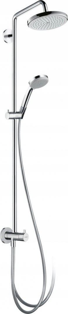 Kolonë dushi Hansgrohe Croma 220 Reno 27224, diametër koke 220mm, montim në mur, krom