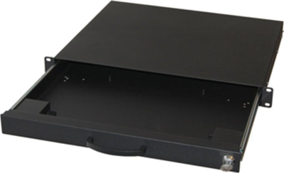 Sirtar tastiere Equip 19", me tastierë dhe trackball, metalik, i zi
