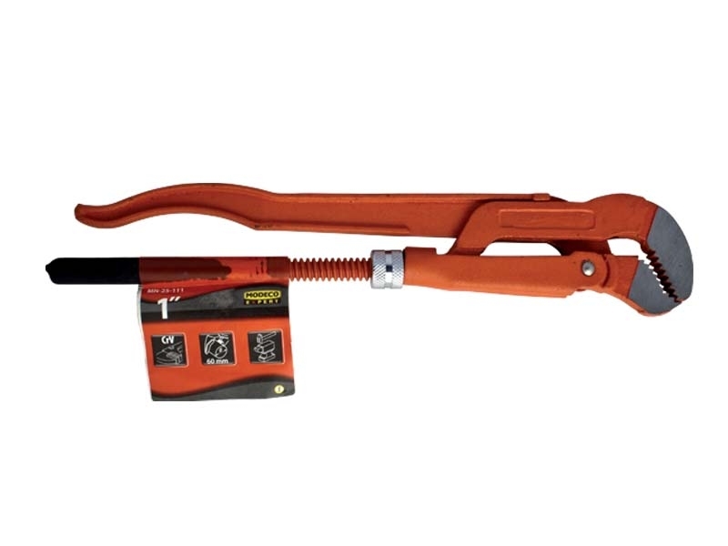 Çelës tubash Modeco Adjustable 145 S MN 25 112, 555mm, hapje 90mm, i kuq 2