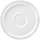 Pjatë nënfilxhani espresso RAK Ease, 4.9", porcelan, ivoris