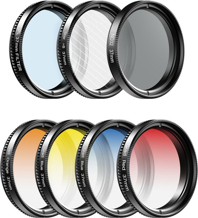 Set filtrash telefoni Apexel APL-52UV-7G, 7‑më‑1, CPL ND32 Star Half