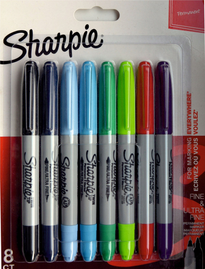 Set markera permanentë Sharpie 2065409, 8 copë, shumëngjyrësh