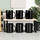 Set filxhanësh xhami Vilde Mugs, 300 ml, 6 copë, të zinj