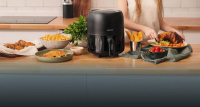Fritezë me ajër Cecotec Cecofry Fantastik 3000, 3L, 1000W, e zezë