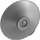 Lampë industriale varëse Inoxx HB100W, LED 100W, 4000K, ngjyrë argjendi